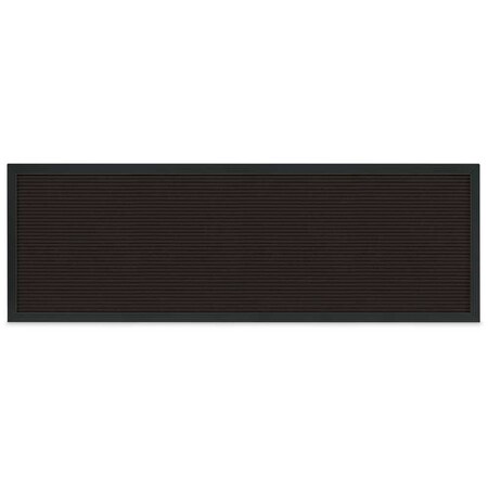 United Visual Products Sliding Door Indoor Enclosed Corkboard, 4 UV9025ACS-BLACK-BLACK